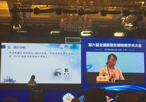 第六屆全國眼整形眼眶病學術大會，我院銀麗醫(yī)生發(fā)言